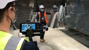 Filming for a Norwich business on handheld gimbal