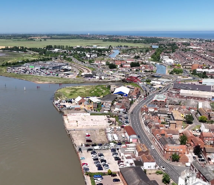 North Quay Great Yarmouth video grab from Riverside Gateway video