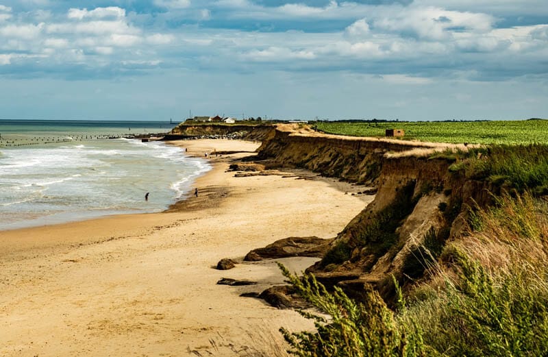 Photo of Norfolk coastline while filming, sunshine, beach and sea - Heaven!