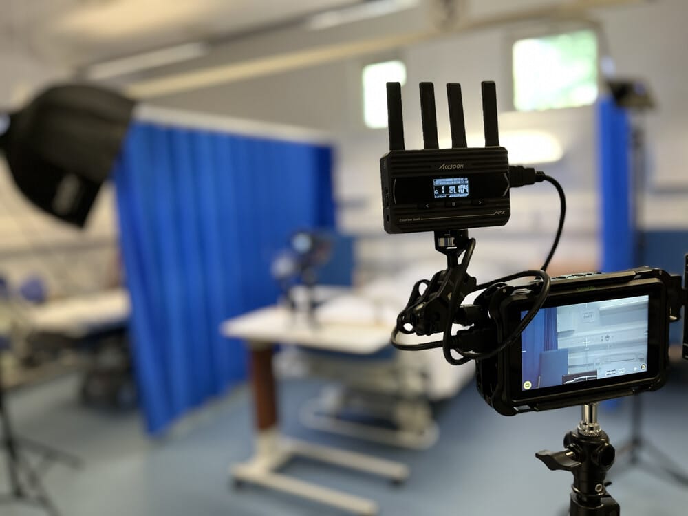 My clients can watch what is being filmed - in realtime - with my CineView Directors monitor.