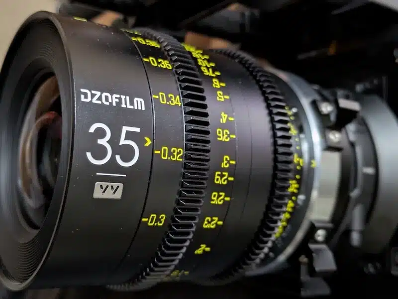 Norwich cinematographer with Cine 35mm lens