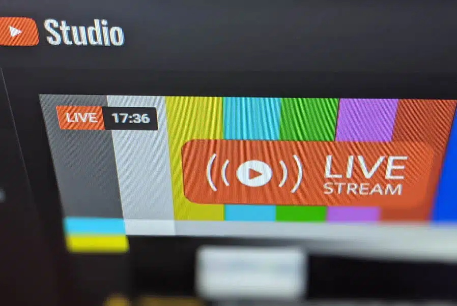The Blackmagic ATEM Extreme ISO encoder one location. Lights on ready to stream.