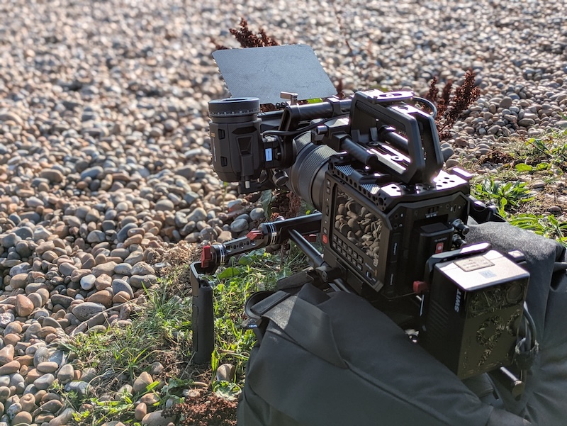 Filming in Aldeburgh on the Suffolk coast with Blackmagic's Pyxis 6K camera, filming a lifestyle shoot.