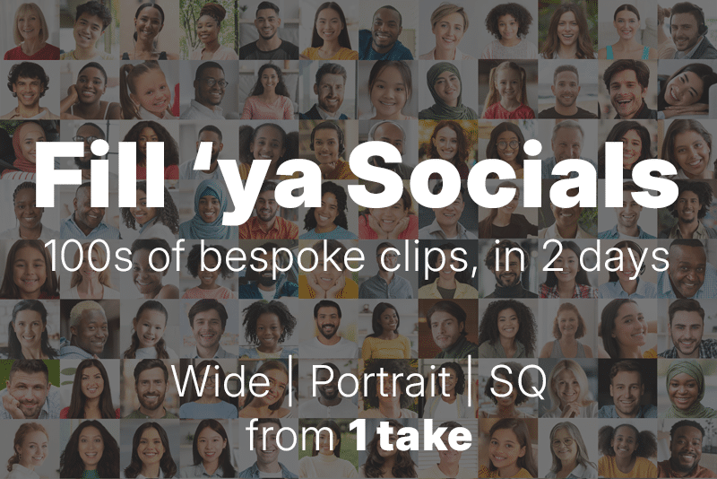 creating 100s social media reels and videos in 2 days