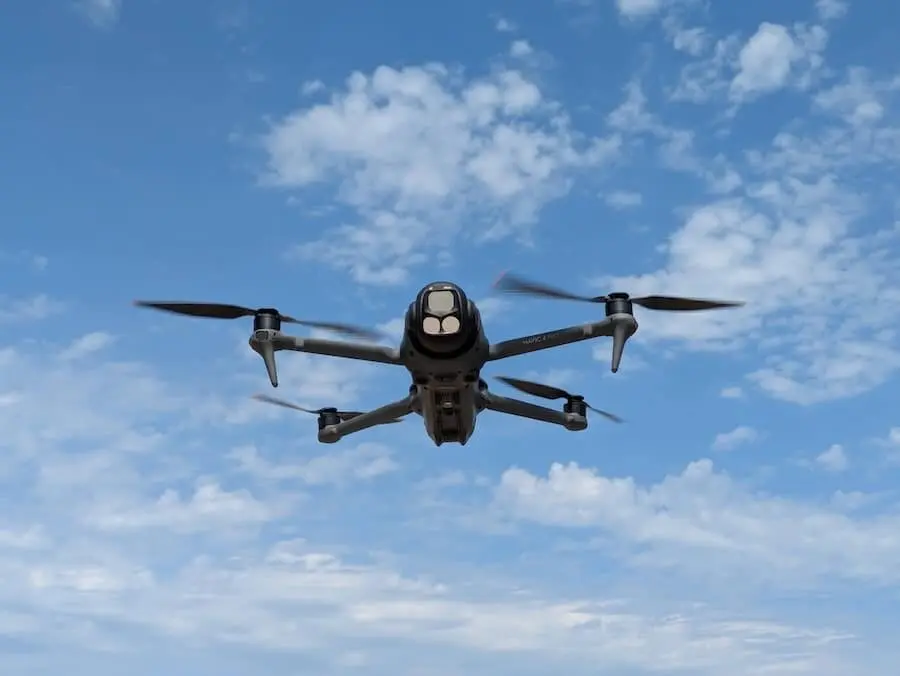 Dji Mavic 4 Pro filming over Norwich, Norfolk witha lovely blue sky