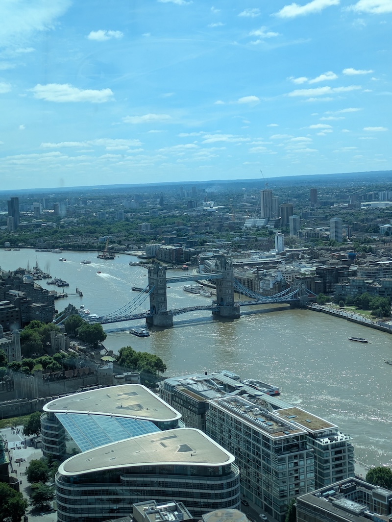 Filming near The Sharn in London for business client.