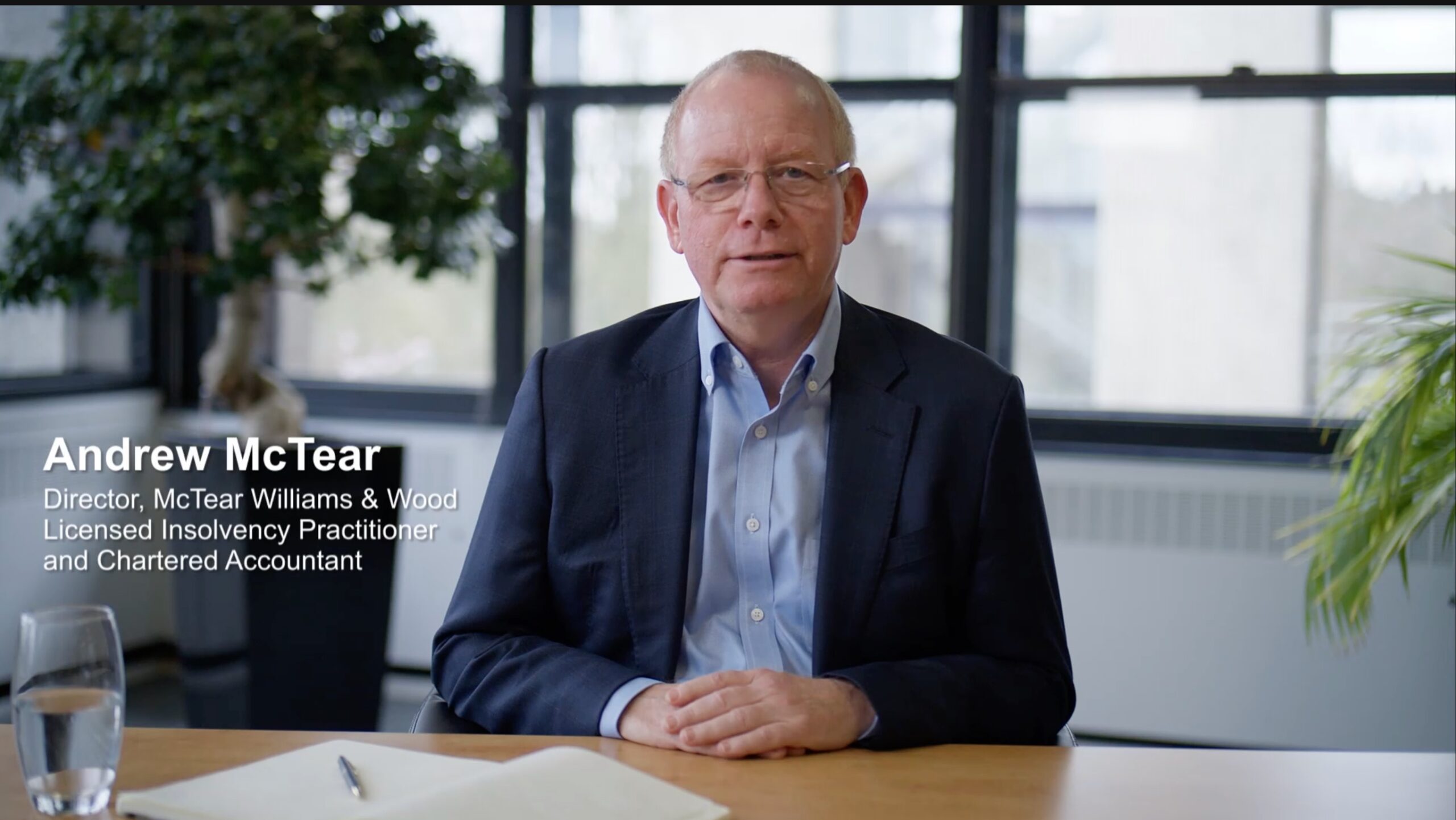 Interview filming at McTear Norwich office