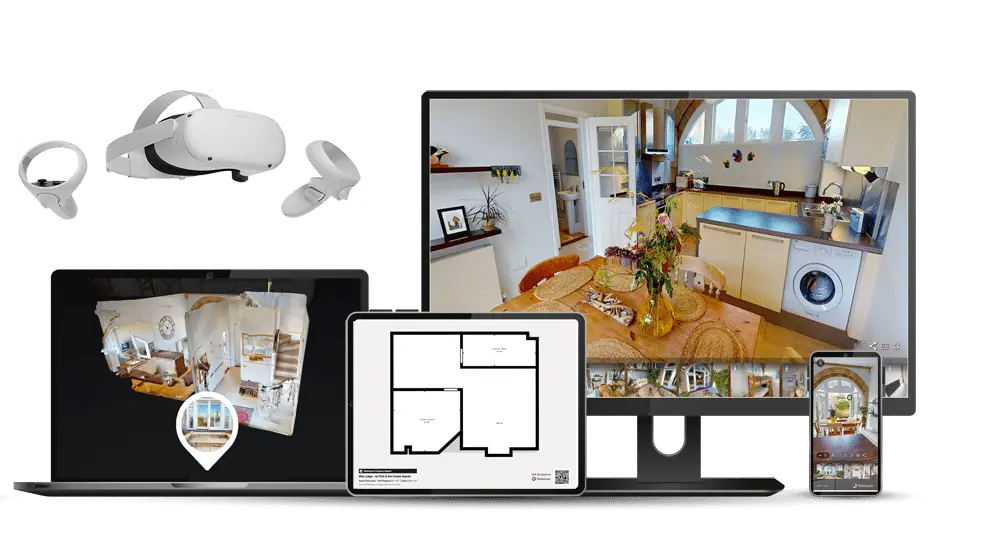 What you get with my Matterport virtual Tours in Norwich Norfolk. VR headset